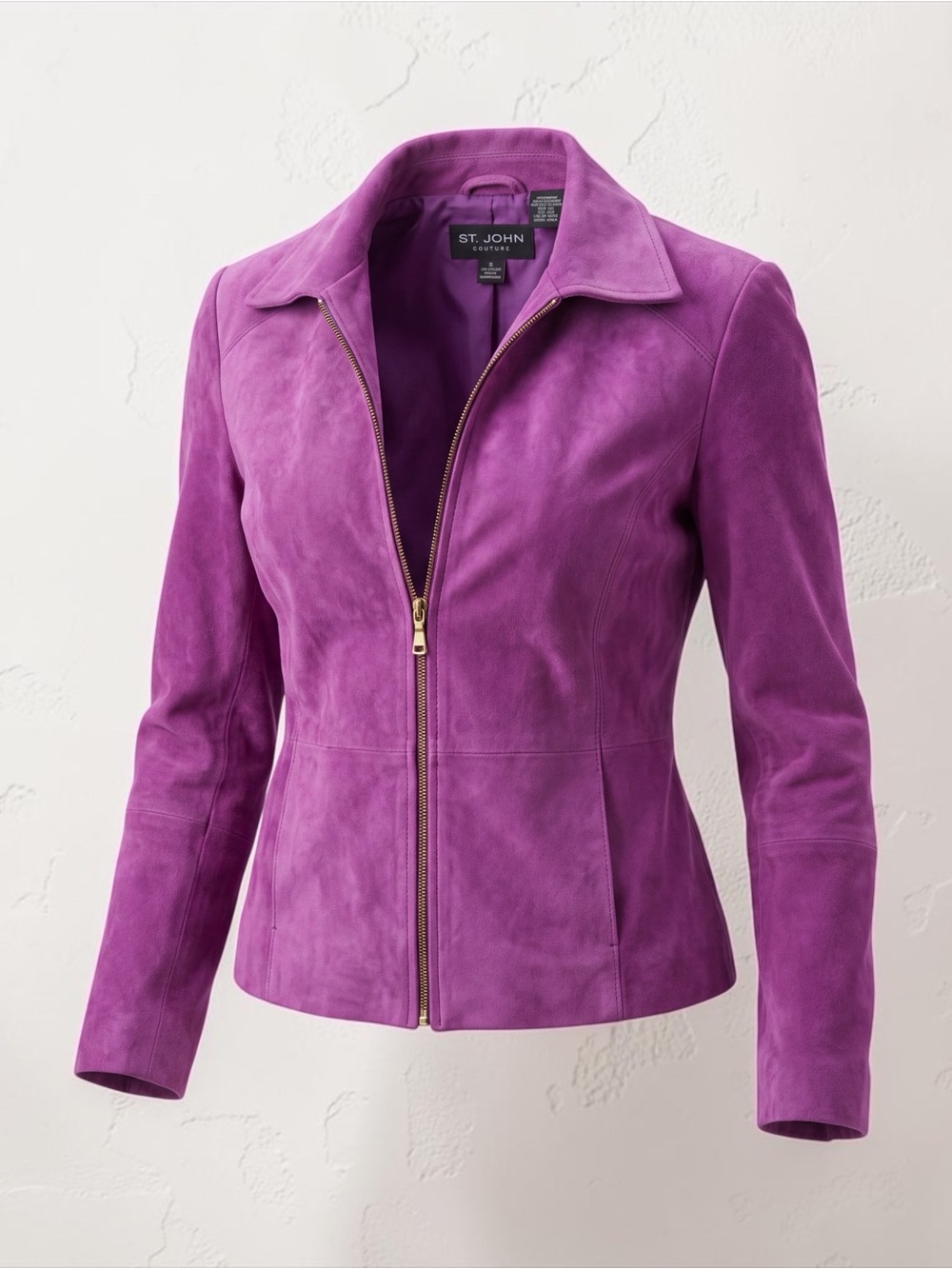 Relativity Purple Suede Zip Jacket
